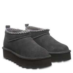 BEARPAW Retro Super Shorty Deco Graphite Boots - NEW